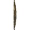 Ekena Millwork Riley Ceiling Medallion (Fits Canopies up to 4 5/8"), Hand-Painted Brass, 18"OD x 3 1/2"ID x 1 1/2"P CM18RLBRS - alternate 2